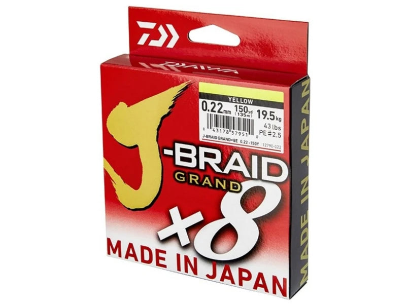 Daiwa J-Braid Grand X8 Chartreuse 135m