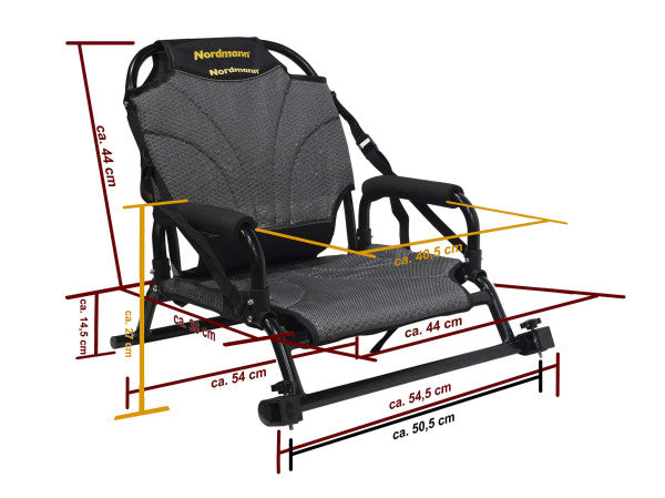 Nordmann Hunter 10.5 Angelkajak Sit on Top inkl. Zahnstangen-Pedalantrieb
