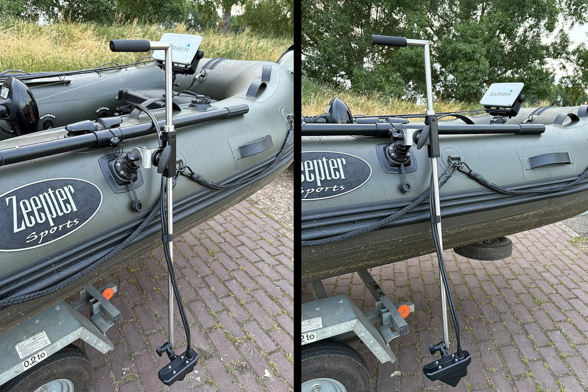 Fasten Geberstange für Garmin und Lowrance Live, Kajak & Schlauchboot (850mm)