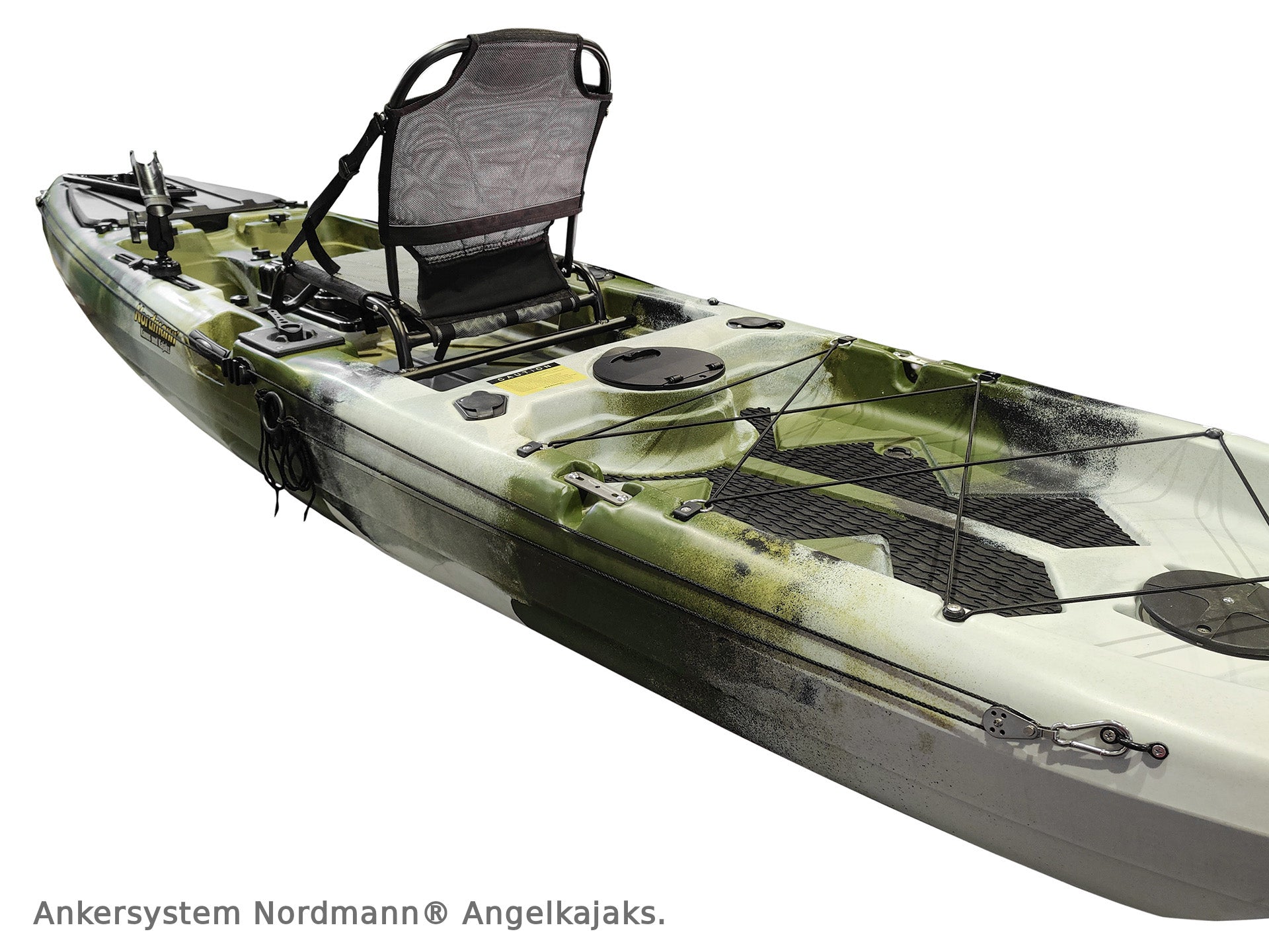 Nordmann Viper 9.2 teilbares Angelkajak Sit on Top inkl. Zahnstangen-Pedalantrieb
