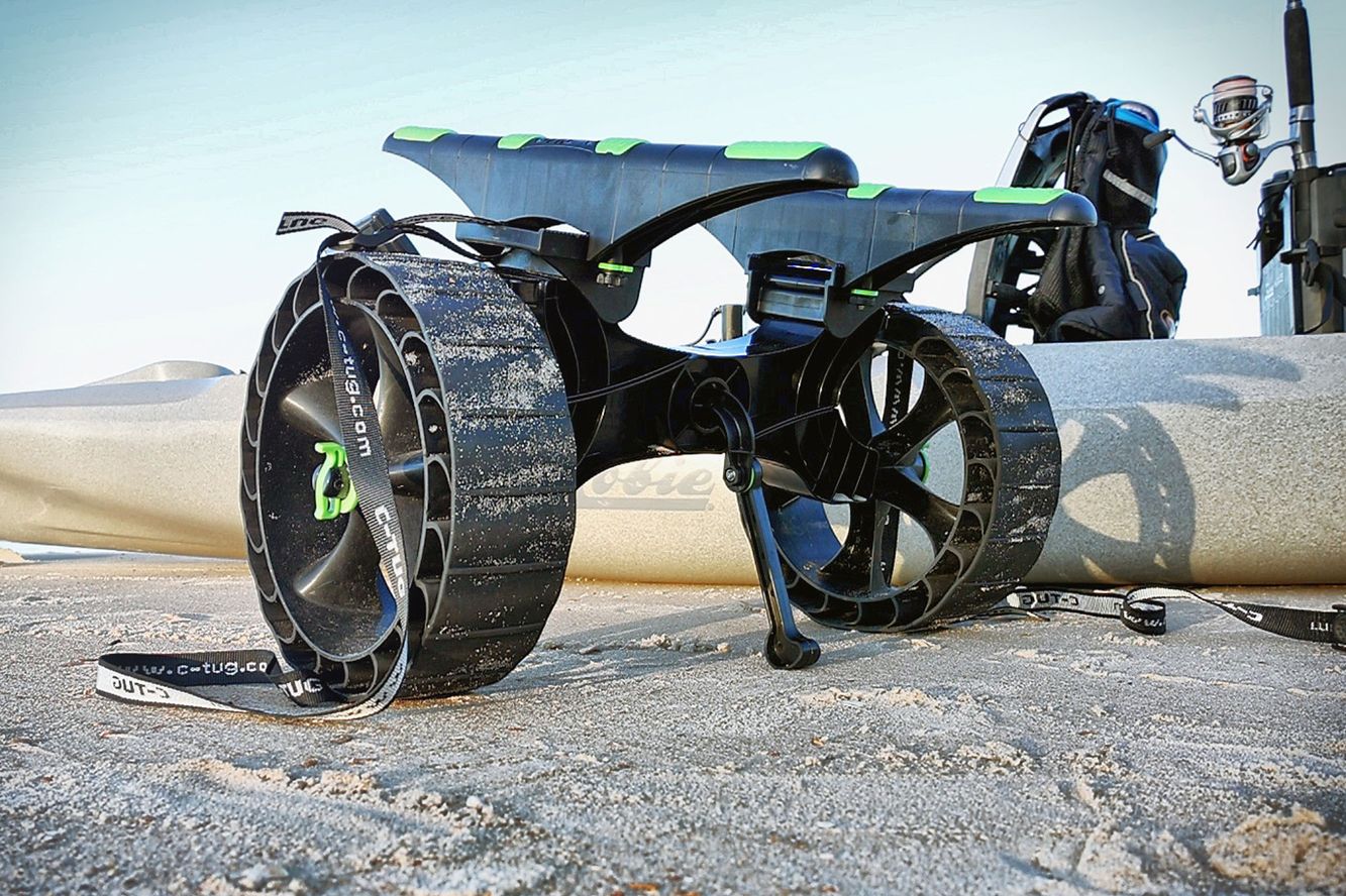 Railblaza C-TUG R SandTrakz Transportwagen mit weichen Gummireifen Kayak