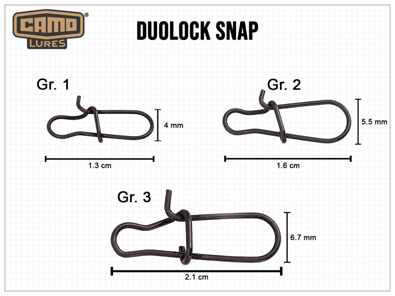 Camo Lures 20 Stk. DuoLock Snaps