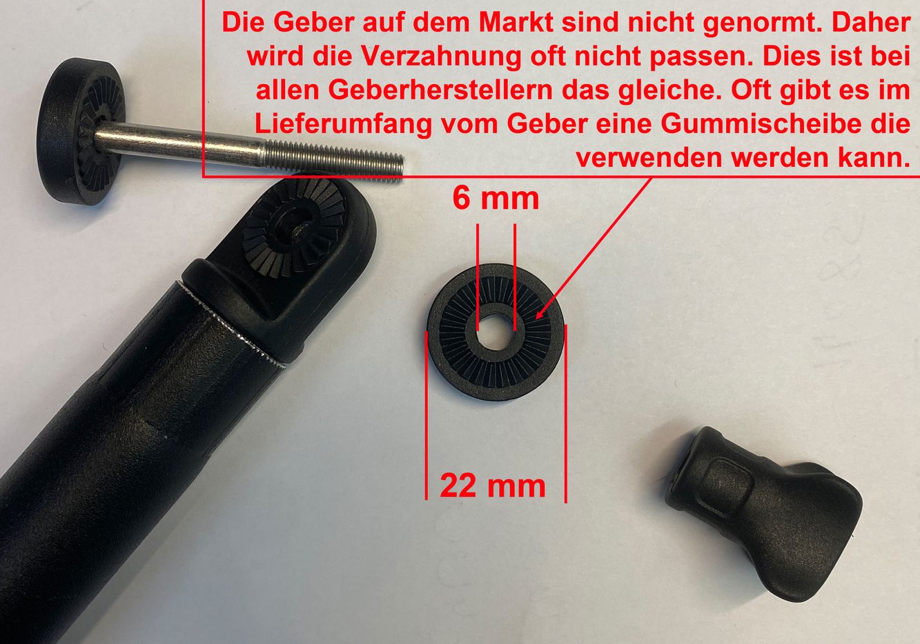 Fasten Geberstange für die seitliche Montage Transducer für Echolot (300 mm)