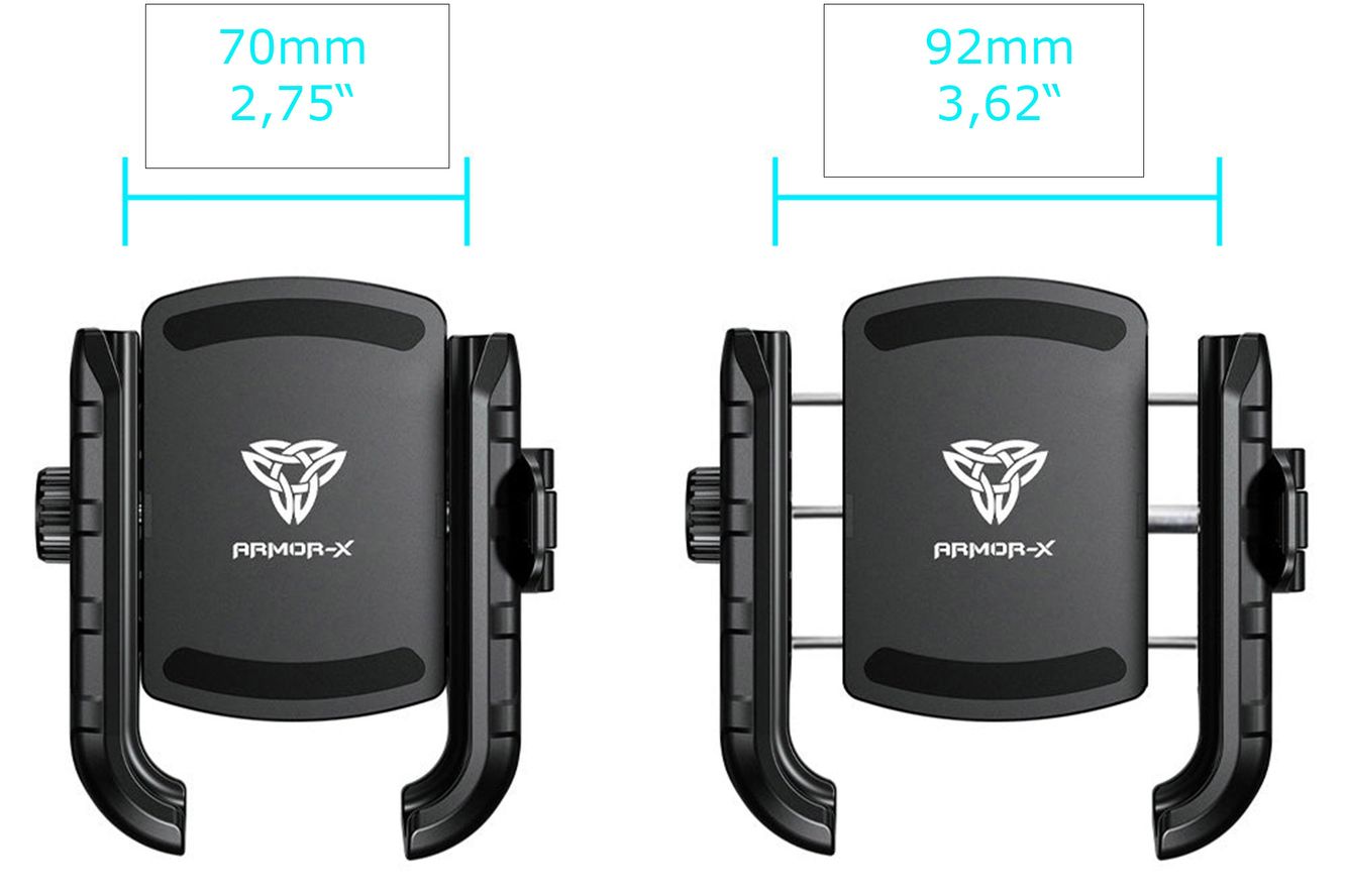 Fasten (1 Zoll) B- Kugel Handyhalter für alle Smartphones von 70mm - 82mm breite