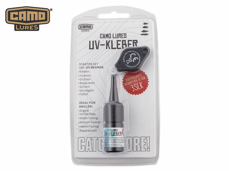 Camo Lures UV-Kleber mit UV-Lampe