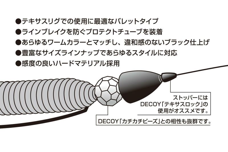 Decoy Type Bullet Sinker