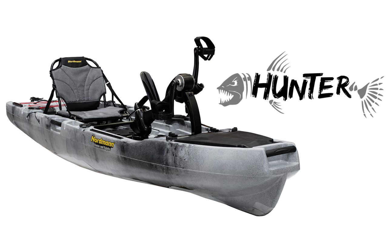 Nordmann Hunter 10.5 Angelkajak Sit on Top inkl. Zahnstangen-Pedalantrieb